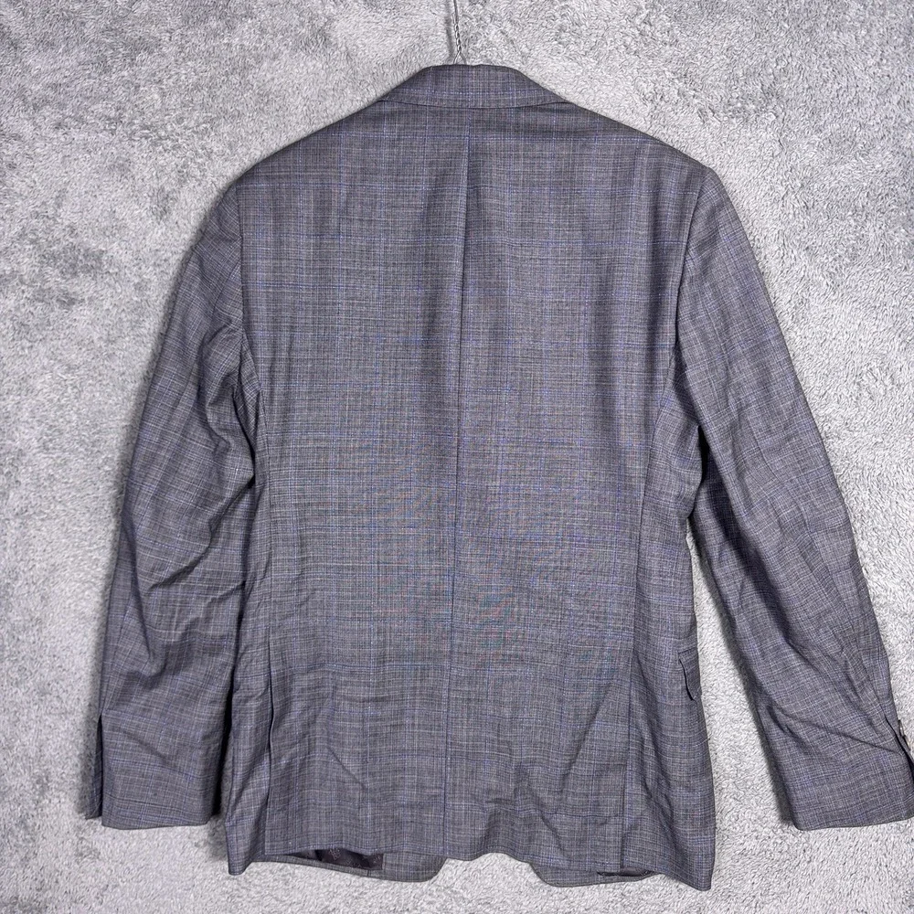 Psycho Bunny Sport Coat Blazer Mens 36R Windowpane Wool Canada 2 Button